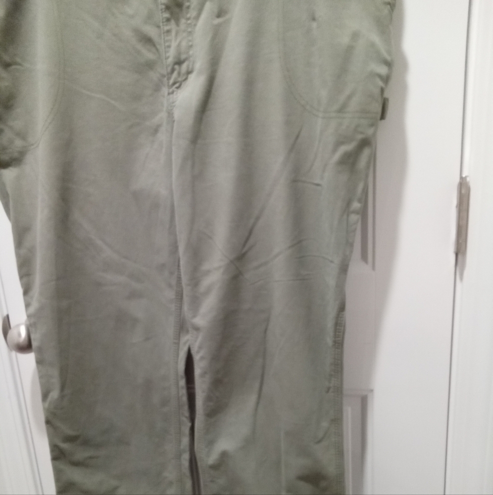 Lee Heritage Plus Sz 22 Olive Green Dungaree Regular Fit High Rise Painter Jeans